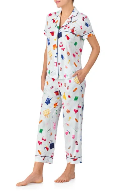 Kate Spade New York Short Sleeve Crop Pajamas