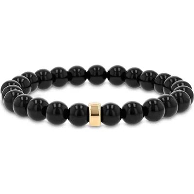 Mr Lowe By Sheryl Lowe Mr Lowe Bead Bracelet With Plain Rondelle