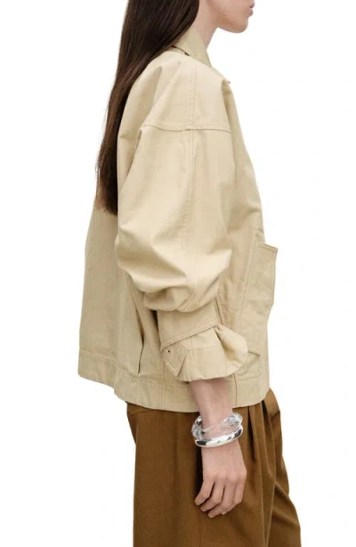 Mango Cotton Crop Trench Coat