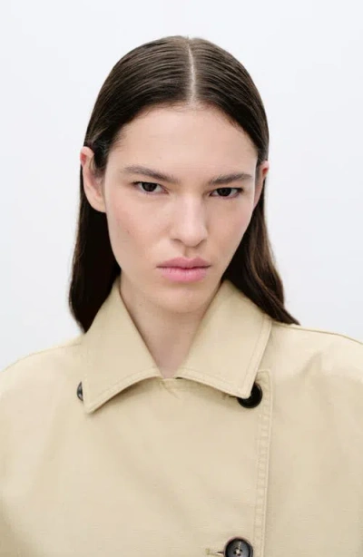 Mango Cotton Crop Trench Coat