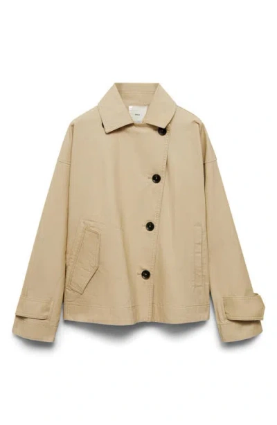 Mango Cotton Crop Trench Coat