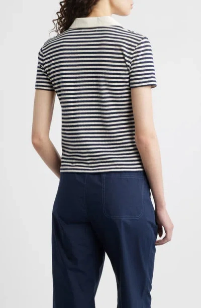 Wyeth Adam Stripe Stretch Cotton Polo