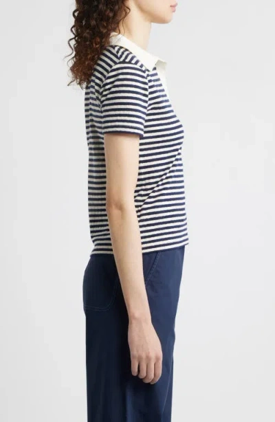 Wyeth Adam Stripe Stretch Cotton Polo