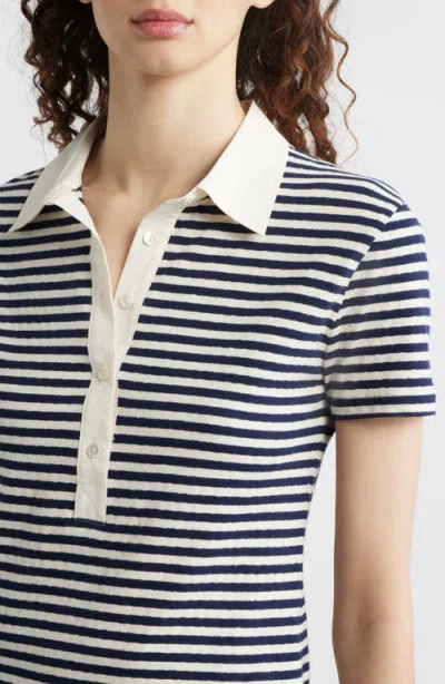 Wyeth Adam Stripe Stretch Cotton Polo