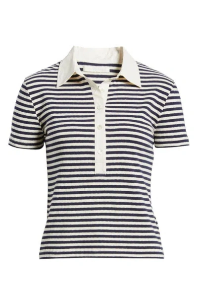 Wyeth Adam Stripe Stretch Cotton Polo