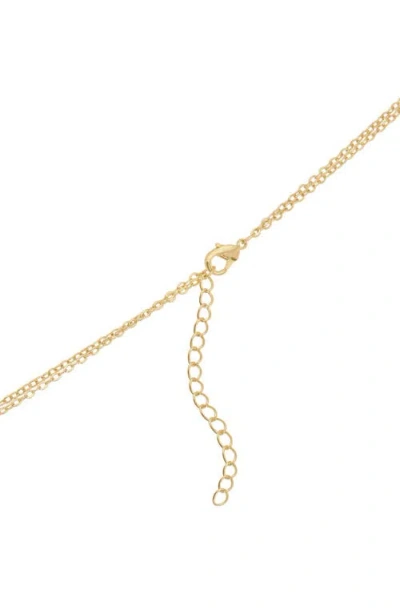 Athra Luxe Double Chain Interlocking Link Necklace