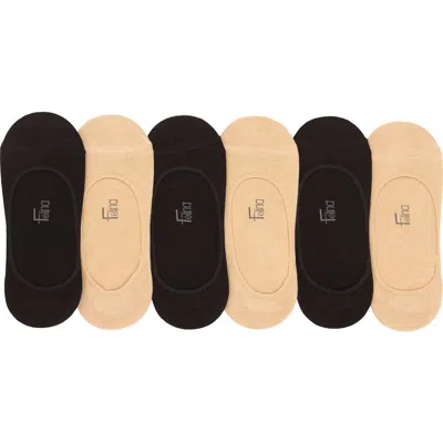 Felina Assorted 6-pack Liner Socks In Blue