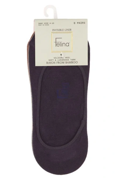 Felina Assorted 6-pack Liner Socks