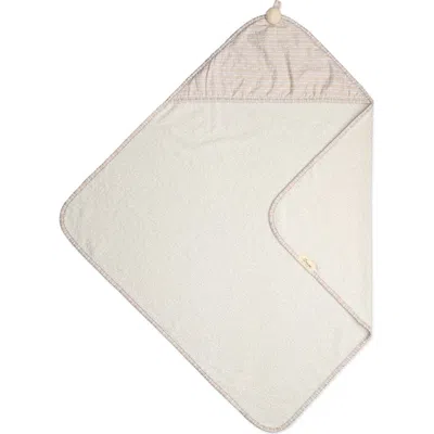 Crane Baby Hooded Cotton Baby Towel In Gray