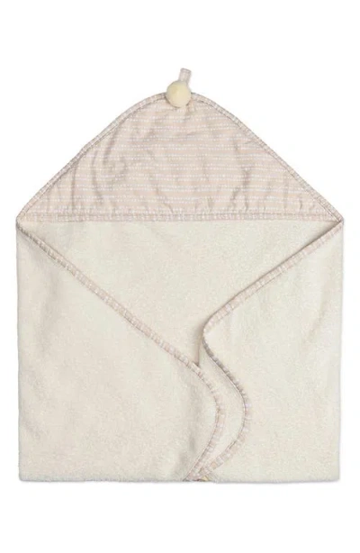 Crane Baby Hooded Cotton Baby Towel In Gray