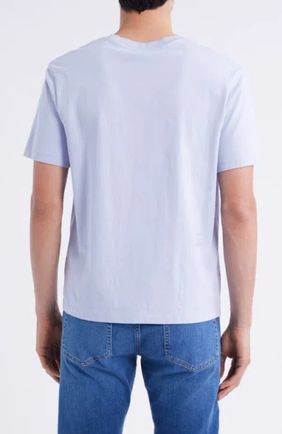 Frame Cotton Jersey T-shirt In Blue