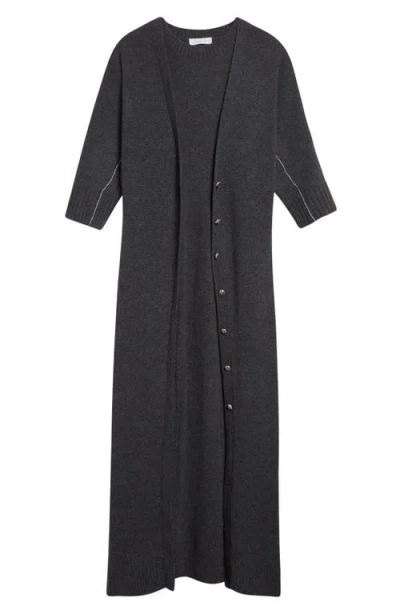 Rabanne Layered Look Wool Blend Sweater Dress