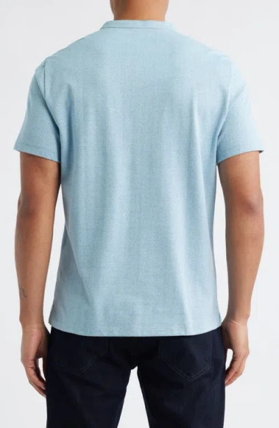 Robert Barakett Whitley Short Sleeve Henley In Blue