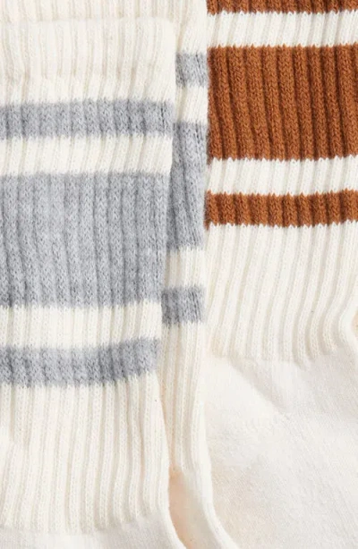American Trench Assorted 3-pack Mono Stripe Cotton Blend Crew Socks