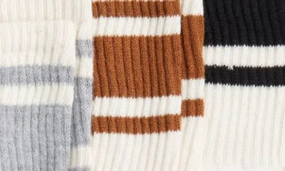 American Trench Assorted 3-pack Mono Stripe Cotton Blend Crew Socks
