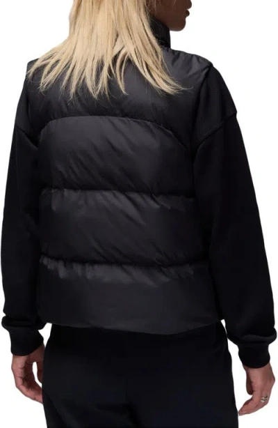 Jordan Solid Core Puffer Vest In Black
