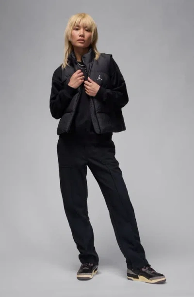 Jordan Solid Core Puffer Vest In Black