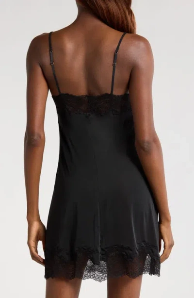 Natori Enchant Lace Trim Satin Chemise