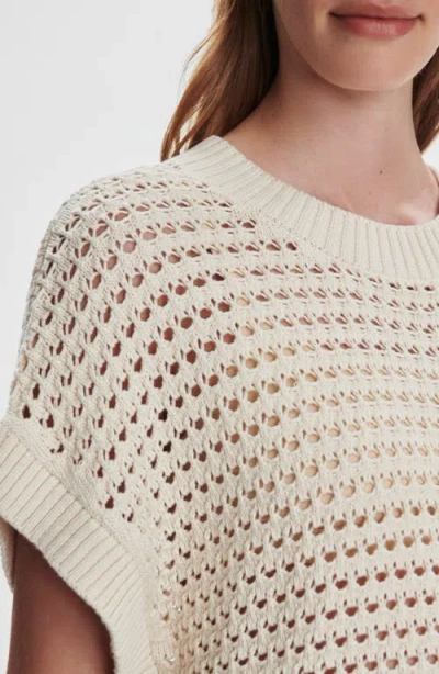 Varley Julianna Open Knit Short Sleeve Sweater