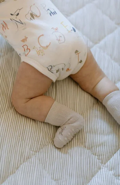 Pehr Shoulder Snap Pocket Organic Cotton Bodysuit In White