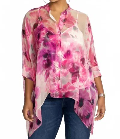 Johnny Was Women's Katia Oversized Blouse Plus In Auroria (pink) In Pink