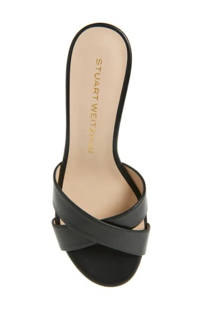 Stuart Weitzman Minimalist Slide 50 Sandal In Black