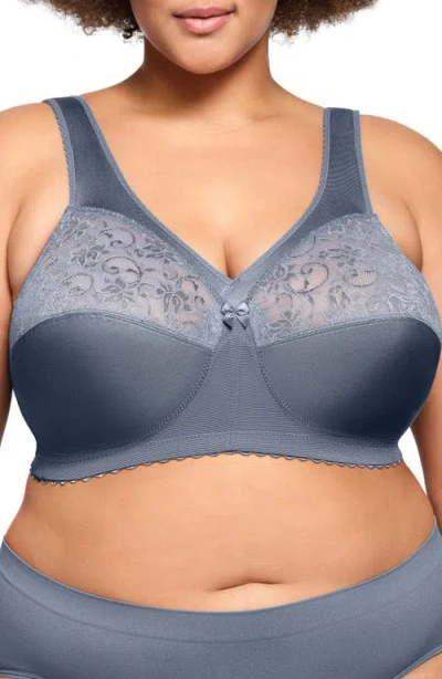 Glamorise Women's Full Figure Plus Size Magiclift Original Wirefree Support Bra 1000 In Gray