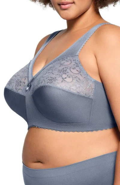 Glamorise Women's Full Figure Plus Size Magiclift Original Wirefree Support Bra 1000 In Gray