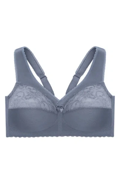 Glamorise Women's Full Figure Plus Size Magiclift Original Wirefree Support Bra 1000 In Gray
