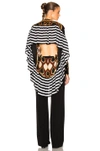 Givenchy Optical Peacock-print Georgette Blouse In Multi