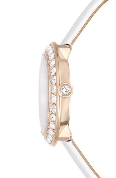 Swarovski Matrix Tennis Watch In White