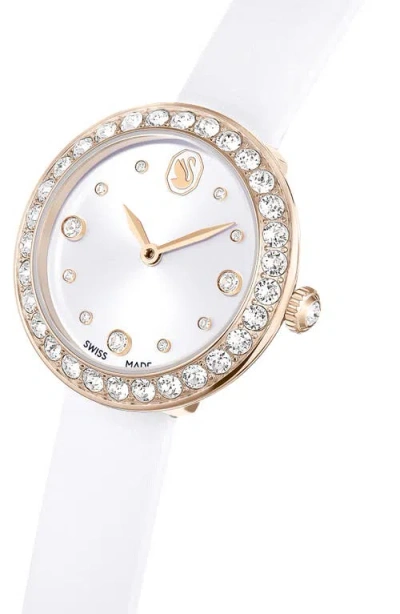 Swarovski Matrix Tennis Watch In White