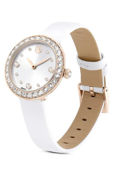 Swarovski Matrix Tennis Watch In White