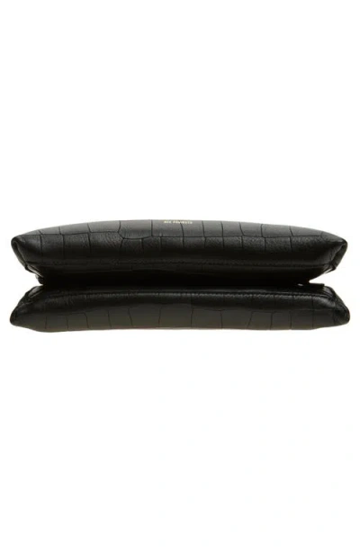 Ree Projects Elieze Soft Croc Embossed Leather Clutch