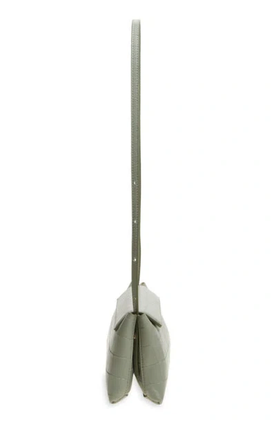 Ree Projects Elieze Soft Croc Embossed Leather Clutch