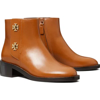 Tory Burch Turnlock Ankle Bootie In Brown