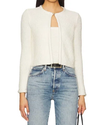 Astr Blaise Cardigan Set In Cream