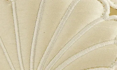 Reformation Waldena Block Heeled Mules Cream Puff Taffeta In White