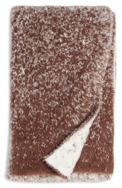 Nordstrom Reversible Eyelash Throw Blanket In Red