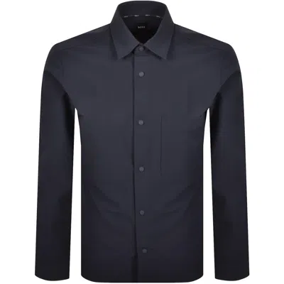 Hugo Boss Boss Men Slim Fit Shirt In Easy-iron Stretch Cotton Poplin In Black