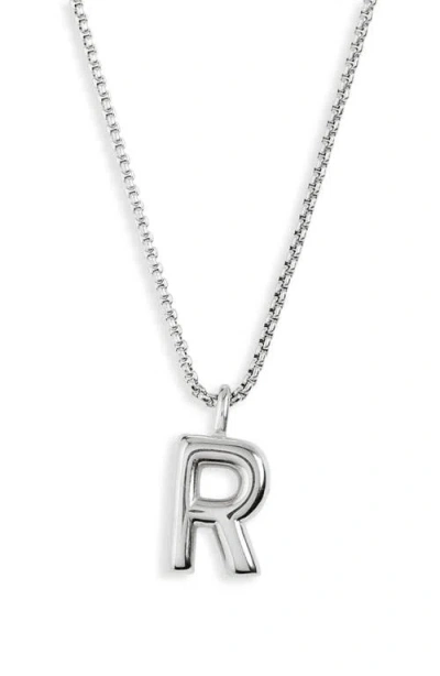 Open Edit Waterproof Bubble Initial Pendant Necklace