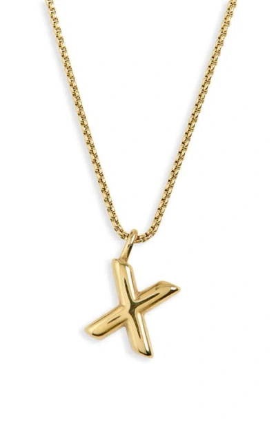 Open Edit Waterproof Bubble Initial Pendant Necklace