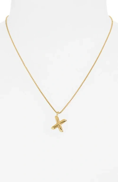 Open Edit Waterproof Bubble Initial Pendant Necklace