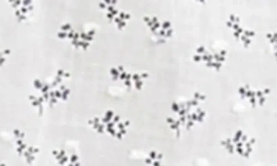 Papinelle Swiss Dot Lace Front Maxi Nightgown In Ecru