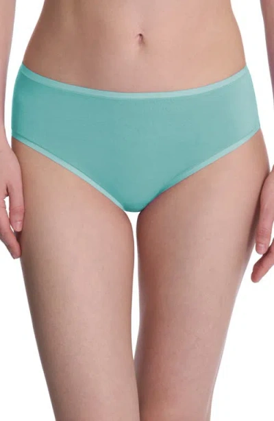 Natori Women's Bliss Bare Cotton Hipster Underwear 774346 In Green