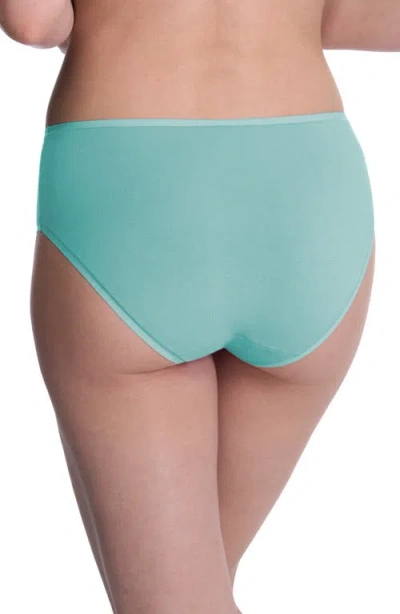 Natori Women's Bliss Bare Cotton Hipster Underwear 774346 In Green