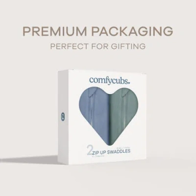 Comfy Cubs Easy Zipper Swaddle Blankets In Multi