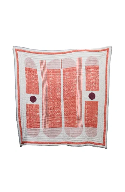 Cqc La Bauhaus Quilt Bedding Set With 2 Shams In Multi