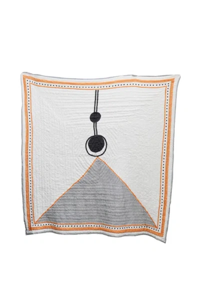 Cqc La Bauhaus Quilt Bedding Set With 2 Shams In Multi