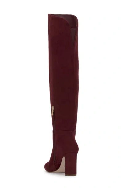 Jessica Simpson Sussta Leopard Print Tall Boot In Burgundy